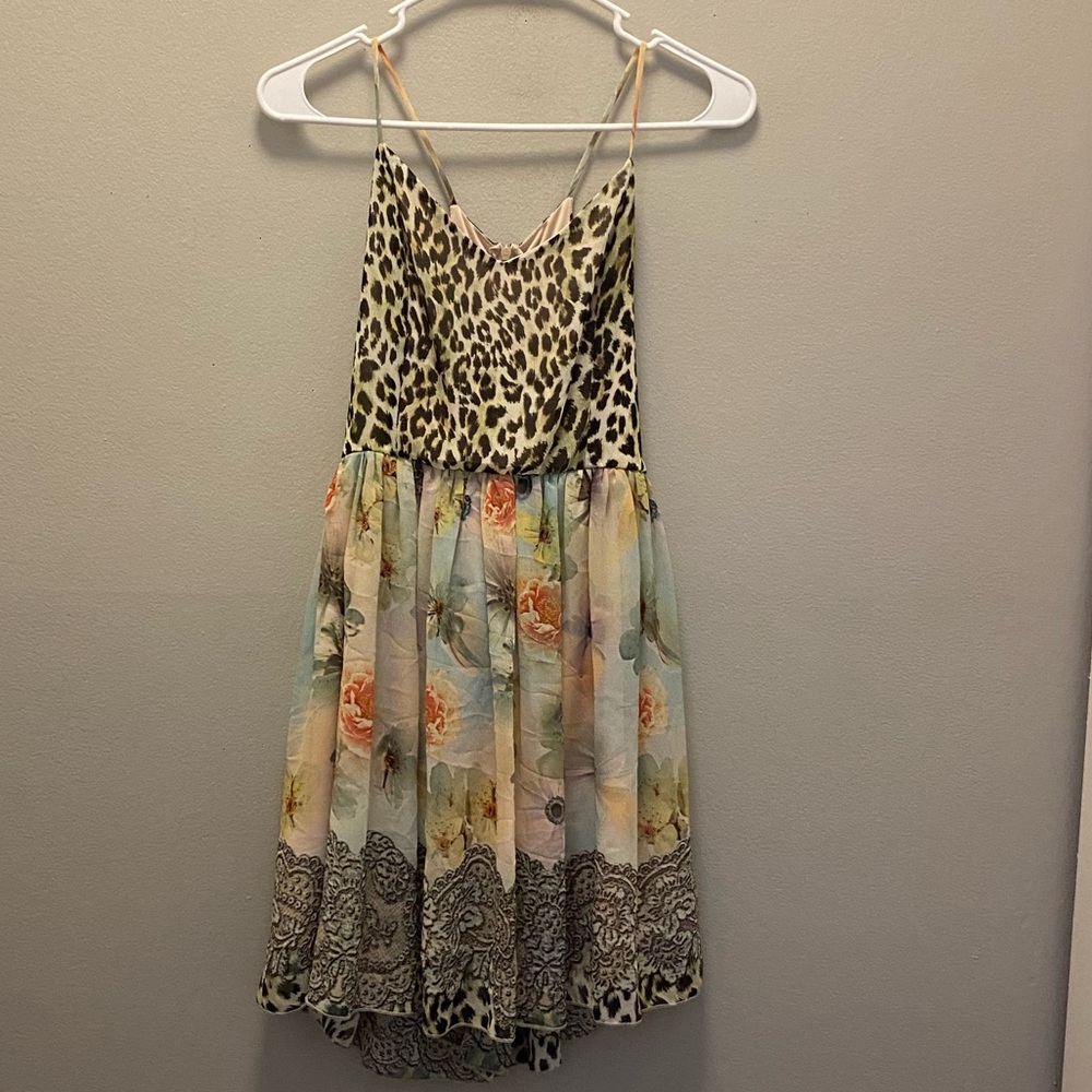 Cheetah and floral dress